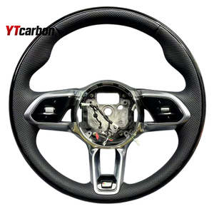 Pièces automobiles YTcarbon pour E-<span class=keywords><strong>Pace</strong></span> F-<span class=keywords><strong>Pace</strong></span> <span class=keywords><strong>I</strong></span>-<span class=keywords><strong>Pace</strong></span> XE XF, accessoires intérieurs de voiture, style racing, volant personnalisé en fibre de carbone véritable - Product Image 6