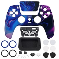 Coque avant DIY repensée EXtremeRate Luna pour manette PS5, boîtier de manette avec pavé tactile pour manette PS5