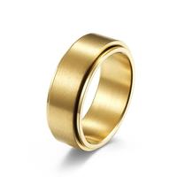 Klassische Männer Frauen Drehbare Spin Zappeln Angst Fingerringe Silber Wolfram Edelstahl Spinner Ringe