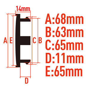 VOSSEN 68mm Chrome ABS Enjoliveurs De Voiture Style Enjoliveurs Remplacement avec Center Cap Hub Cover Emblem Badge <span class=keywords><strong>Auto</strong></span> Accessoires - Product Image 5