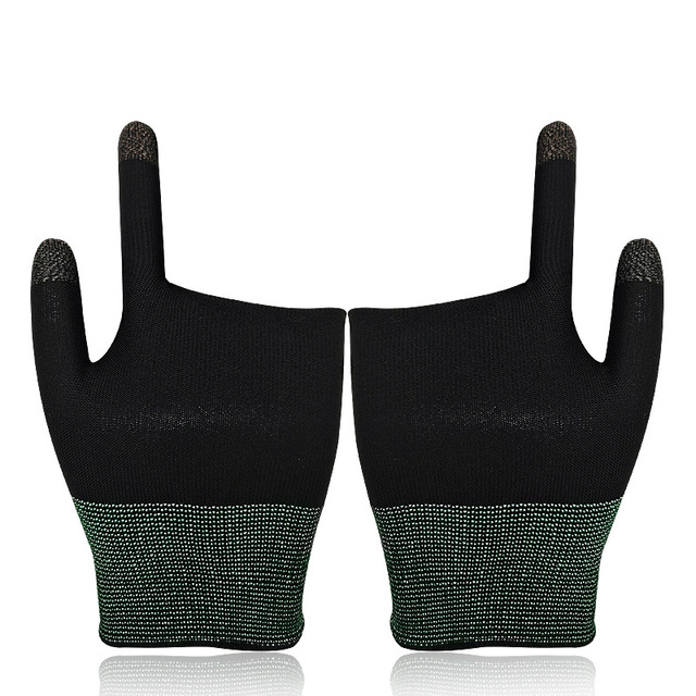 G3 Sweat-proof Finger Conductive Touch Screen Silver Fiber Game Two-finger Mobile Game Gloves Finger Sleeves