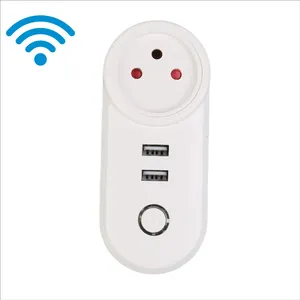 2usb Wifi Smart Plug Wireless Voice Control Tuya Plug Eu Us Au Ch India Japan Italy Brazil Uk Smart Plug Socket Wifi