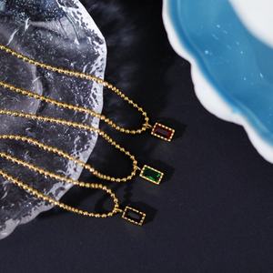 Collares de Plata y Oro PVD Antideslustre de Moda, Joyería Fina de Acero Inoxidable 316L, Collar de Circonita para Mujer - Product Image 2