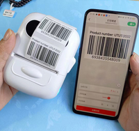 Imprimante thermique portable haut de gamme, mini, pour codes-barres, étiquettes nominatives, compatible sans fil avec les téléphones, en stock