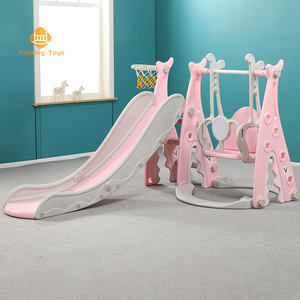 Balançoire de bébé en plastique rose Simple, Design estival, Simple, diapositives tapis pour enfants, ensemble de balançoire - Product Image 4