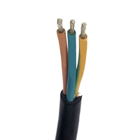 60227 IEC 53 RVV kabel daya tembaga 300/500V PVC kawat gantung transparan bening 3 inti kabel fleksibel