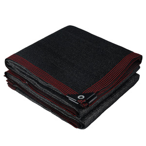 Black <b>Shade</b> Netting Hdpe Woven Grommets Sun Protection For Greenhouse Flowers Outdoor Use - Product Image 3