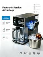 Système de purification d'eau portable intelligent 4-en-1 avec filtration RO, refroidisseur d'eau, distributeur d'eau chaude et froide et machine à glaçons