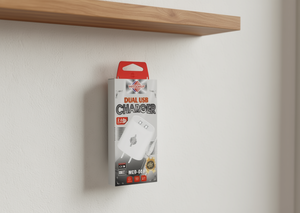 Caricatore USB Doppio Wisdomup 2.4A Bianco Mcd-04p da Parete - Product Image 2