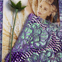 Tissu brodé de fleurs 3D fluorescentes personnalisées, lourd et tendance, pour mariages, sacs tricotés, chaussures et vêtements pour garçons