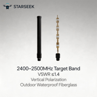 Antenne omnidirectionnelle anti-drone Starseek haute puissance 2,4 GHz et 5 GHz en fibre de verre, polarisation verticale 10 dBi