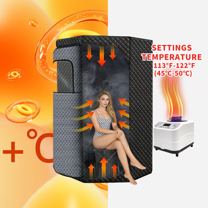 Saunas de Vapor ZT 1, Bañeras de Hidromasaje y Salas de Sauna, Interiores y Exteriores, con Máquina de Vapor Portátil para Uso Familiar, con Ventana Transparente - Product Image 4