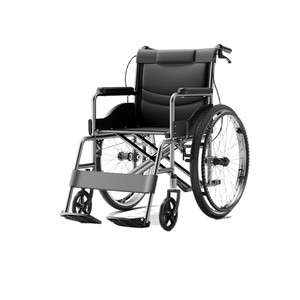 Fauteuil roulant manuel Anbokang léger et pliable en alliage d'acier pour personnes âgées et handicapées avec fonction toilettes - Product Image 1