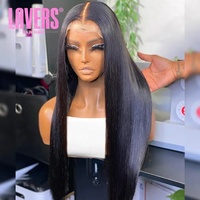 Perruques brésiliennes en cheveux humains naturels, lisses comme des baguettes, avec dentelle frontale 13x4 et 13x6 HD, alignées sur les cuticules, vente en gros