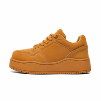 Vente flash - Sneakers plateforme pour femmes - Chaussures décontractées en PU - Chaussures de marche confortables