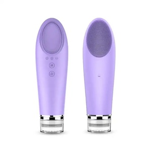Electric Facial Cleansing Brush Body Portable Washing Silicone Cleanser and Massager Sonic <b>Vibrating</b> Face Cleaning Brush - Product Image 5