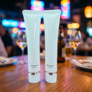 Envase Cosmético Ovalado de Plástico Blanco de Alta Calidad, Tubo Vacío de 25 mm para Crema de Maquillaje de 40 g, con Tapa de Rosca Ovalada - Product Image 2