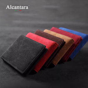 Portefeuille porte-cartes passeport multifonctionnel personnalisé pour Alcantara porte-cartes de crédit de luxe pour femmes et hommes - Product Image 1