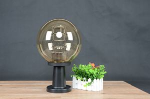 Lampadina E27 a Risparmio Energetico 220V, Forma Sferica, in ABS, IP44, per Giardino, Luce Bianca Calda, Angolo di Illuminazione 270°, Moderna per Pilastri e Cancelli - Product Image 4