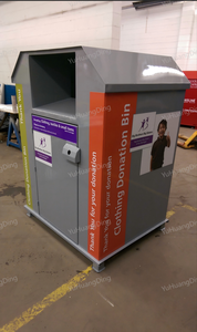 工厂定制的高安全性服装银行，带锁和用于慈善服装收集场所的防盗溜槽 - Product Image 4