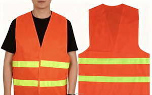 Ansi Class <span class=keywords><strong>2</strong></span> khả năng hiển thị cao thoáng khí phản quang an toàn vest-Tùy chỉnh biểu tượng tùy chọn cho xây dựng bảo hộ lao động - Product Image 2