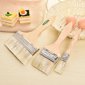 Nylon Bristle Paint <b>Brush</b> Wooden Handle 1 3 6 Inch Flat Wall Paint <b>Brush</b> For DIY Hardware Use - Product Image 1