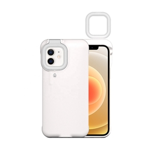 Custodia per Selfie Ring Light per <span class=keywords><strong>iPhone</strong></span> <span class=keywords><strong>12</strong></span> / <span class=keywords><strong>iPhone</strong></span> <span class=keywords><strong>12</strong></span> custodia Pro - Light Up compatibile con streaming Live/trucco/Video YouTube - Product Image 1