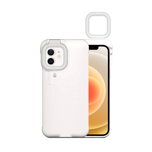 Selfie Ring Light Case for iPhone 12 / iPhone 12 Pro - Light up Case Compatible With Live Stream/Makeup/YouTube Video