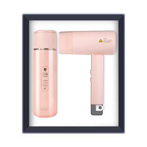 Ideas de nuevos productos 2023 Regalos Regalo de recuerdo corporativo Promoción de artículos Taza aislante Premium + secador de pelo Juego de regalo de negocios - Product Image 1