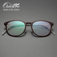 Osicare – Lunettes de lecture médicales de haute qualité en gros, montures en acétate et métal, montures de lunettes en titane pour hommes