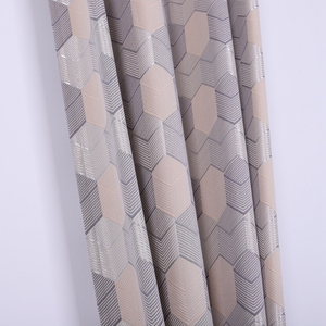 Tenda in tessuto jacquard tinto in filo motivo geometrico ultimi modelli di tessuto per <span class=keywords><strong>tende</strong></span> da finestra design per hall - Product Image 3