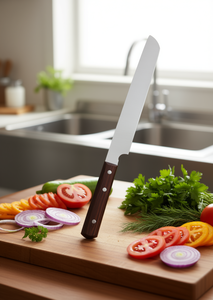 Cuchillo de Panadería de 8-9.9 Pulgadas, Acero Inoxidable con Acabado Satinado, Mango de Madera, para Mano Derecha, Cuchillo de Cocina Duradero - Product Image 2