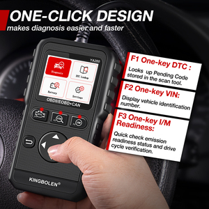 เครื่องมือตรวจสอบไฟเตือนเครื่องยนต์ Kingbolen YA200 Obd2 สำหรับยานยนต์ พร้อมฟังก์ชั่นทดสอบแบตเตอรี่ อัปเดตฟรี - Product Image 4