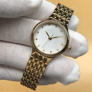 Reloj de Acero Dorado para Mujer, Caja de Acero Inoxidable 316L de 25 mm, Resistente al Agua 5 ATM, Esfera de Perlas, Relojes Elegantes para Mujer, Relojes de Lujo para Mujer - Product Image 2