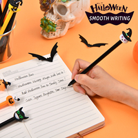 Stylo Gel Halloween 0,5 mm Encre Noire Design Créatif Citrouille Fantôme Papeterie Originale Cadeau pour Enfants École Bureau