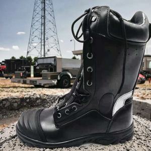 รองเท้าบู๊ตนักดับเพลิงฉุกเฉินแบบอเมริกัน ทนไฟ อุปกรณ์ป้องกันเท้าที่จำเป็น - Product Image 1