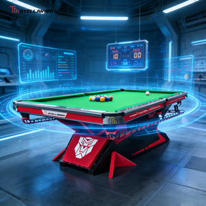 Mesa de Billar Comercial STELLARWAY para Club/Bar, 7 pies, 8 pies, 9 pies, Mesa de Billar China de 8 Bolas, Estructura de Acero Rojo YACHT con Paño de Billar Incluido - Product Image 6