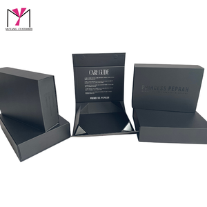 Princess Peprah Rigid Paperboard <b>Box</b> Matte Finish Hot Stamping Custom Logo Cosmetic Packaging High-End Rectangle Design - Product Image 1