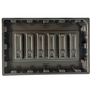 Tùy chỉnh màu đen nhựa ESD chống tĩnh điện khay tùy chỉnh chân không hình thành Nhựa PCB vỉ khay - Product Image 2