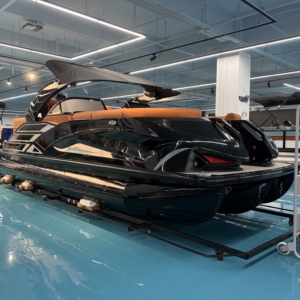 <span class=keywords><strong>Bateau</strong></span> ponton en fibre de verre certifié CE de 22 pieds, yacht de luxe sportif 2026 pour les loisirs en famille - Product Image 1