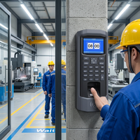 Machine de pointage par empreinte digitale avec lecteur de carte d'identité en option, contrôle d'accès Wiegand, rapport USB pour employés de bureau
