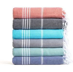 Serviette de Plage Turque en Coton Extra Large à Séchage Rapide, Légère, Douce, Super Absorbante et Résistante au Sable - Product Image 1