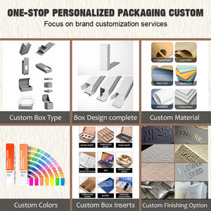 Emballage en carton écologique, boîte pliante rigide personnalisée, impression couleur, vaisselle biodégradable - Product Image 5