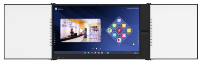 Écran interactif éducatif 4K UHD tactile IR 20 points de 75 pouces, tout-en-un, tableau blanc numérique intelligent, cadre en aluminium pour conférence