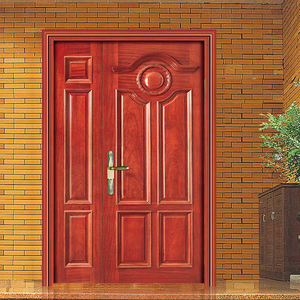 Puerta de entrada principal de madera maciza para casa, casa de campo, entrada frontal, moderna y desigual, para madre e hijo, <span class=keywords><strong>en</strong></span> venta - Product Image 2