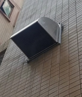 Grille d'aération murale moderne en acier inoxydable, étanche, pour climatisation de chambre, installation facile