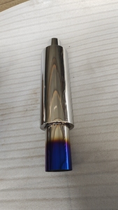 Silencieux d'échappement en acier inoxydable à flux direct, entrée 3 pouces, sortie 4,5 pouces, silencieux d'échappement HKS bleu 5 pouces - Product Image 6