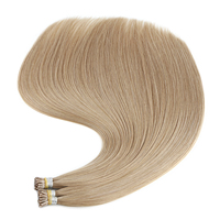 Haute Qualité Fraise Blonde Couleur Kératine I Pointe Droite 100% Remy Cheveux Humains Double Drawn Lock Extensions