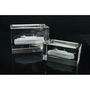 Complete Maten Gesneden In Kristallen Kubus Snelle Levering <span class=keywords><strong>Model</strong></span> Met Verschillende Tekst Logo Ornamenten Ambacht - Product Image 6