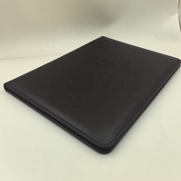 Carpeta Organizadora de Archivos A4 con Logotipo Personalizado en Relieve, Carpeta de Documentos de Cuero PU con 4 Bolsillos